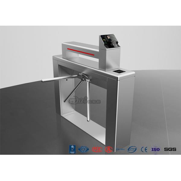 Entry Systems Access Control Turnstiles with Led Display , Road Barcode Electric Turnstile