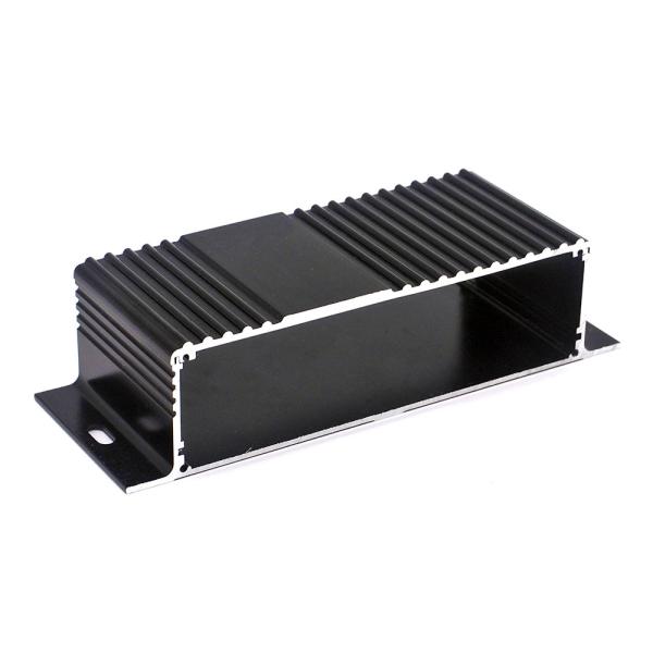 Al6063-T5 Extruded Pcb Aluminum Profile Enclosure With 2pcs Baffle