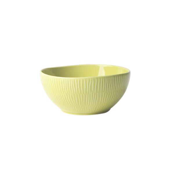 Shine Color Glazed Deep Soup Bowls , Irregular Embossment Ceramic Mixing Bowls 6.5