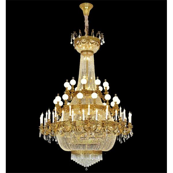 High Quality Brass Commercial Chandelier Lighting E14 Light Source