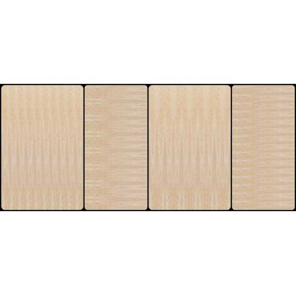 Natural White Beech Wood Veneer Crown Cut Customized Service