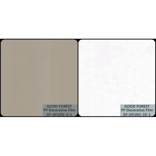Decorative White Polypropylene Film Degradable Skin Feeling Series