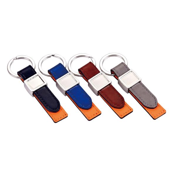 Durable Leather Key Chains in Vibrant Colors