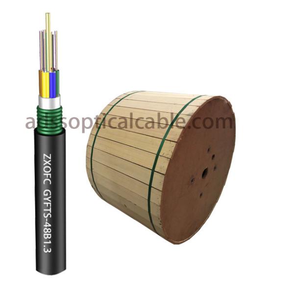Underground Direct Burial Fiber Optic Cable Moisture Proof Crush Resistance