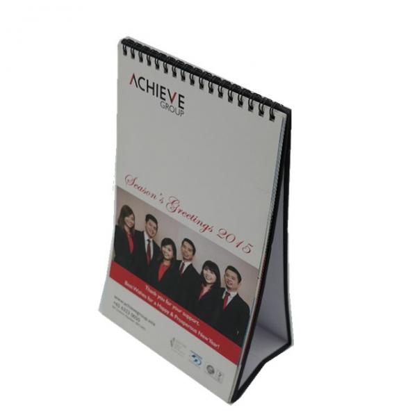 Spiral Promotional Pocket Calendars Foldable Type For Business Advertising