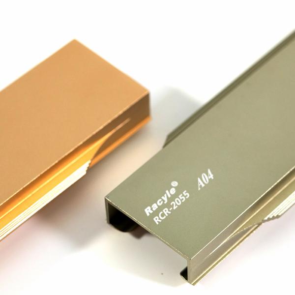 347mm 397mm G Shaped Cabinet Aluminium Edge Handle Custom Furniture Hardware