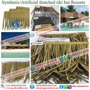  2017 High quality wholesale fashion artificial synthetic thatch resin roof tile , roofing slate Manufactures