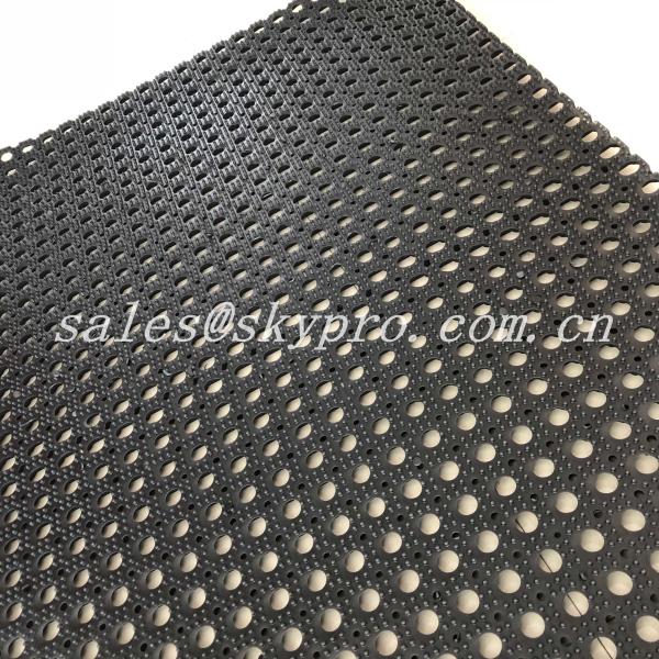 Waterproof Holes Hollow Interlock Rubber Kitchen Floor Mats 3/8”Or 5/8”