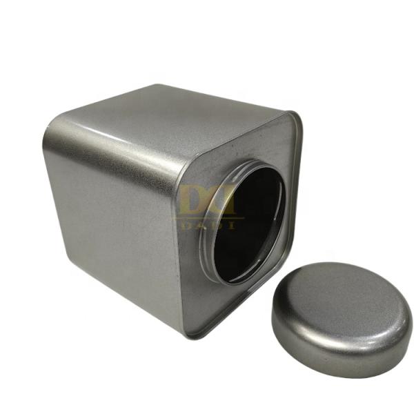 DADI  Metal Tea Tin Box Customization Square Empty Tea Tin Boxes Support OEM Printing