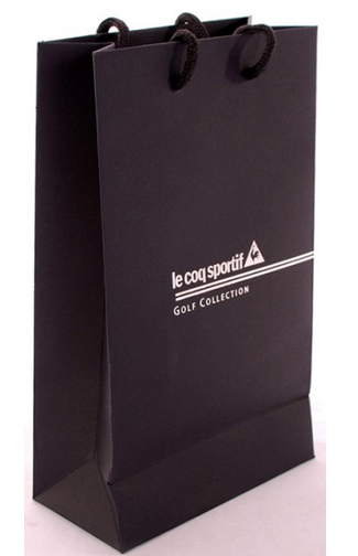 Glossy Lamination Rope Handle Paper Bags for Clothing Boutiques