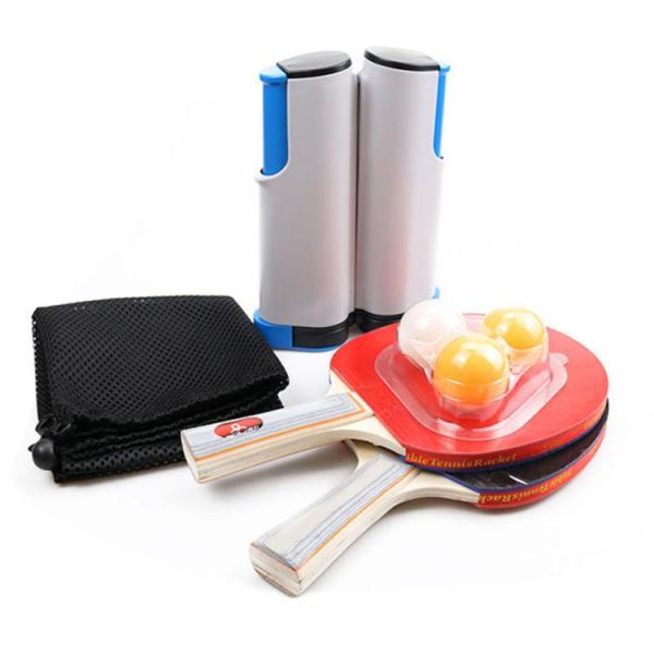Customization Retractable Tennis Net Ping Pong Paddle Racket Suit Set​ Retractable Table Tennis Net