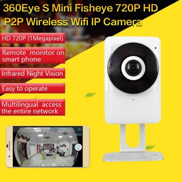 EC1 360Eye S 185degree Panorama Camera iOS/Android APP Night Vision 720P CCTV IP P2P WiFi Wireless Surveillance Security