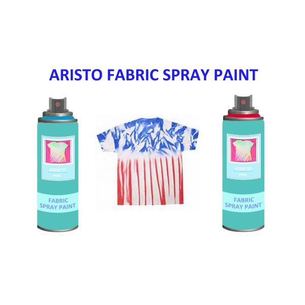 Non toxic UV Resistance Fabric Spray Paint for Clothes , Waterproof Liquid Paint Spray