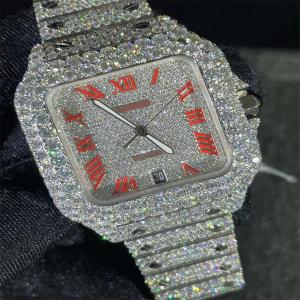  GRA Moissanite Iced Out Watch  Men VVS Hip Hop Diamond Watch In Europe Manufactures