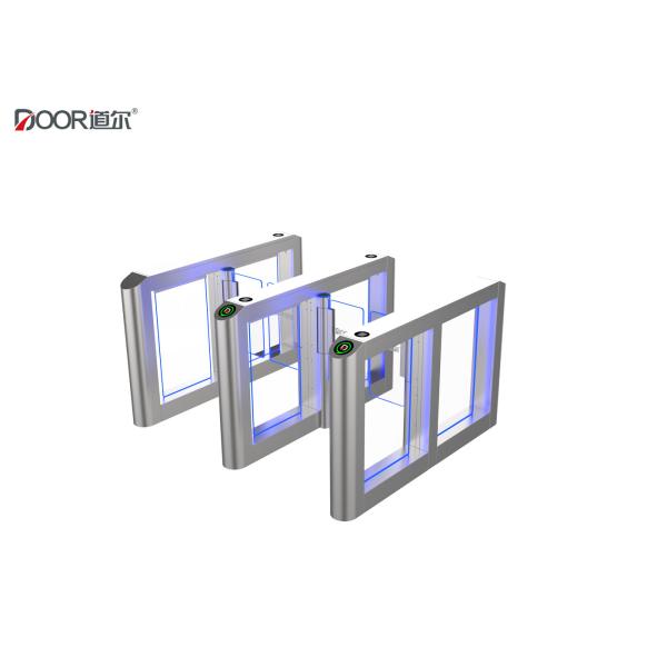 Ce Certified Servo Motor Pedestrian Access Gate Sus304 Brushed Stainless Steel