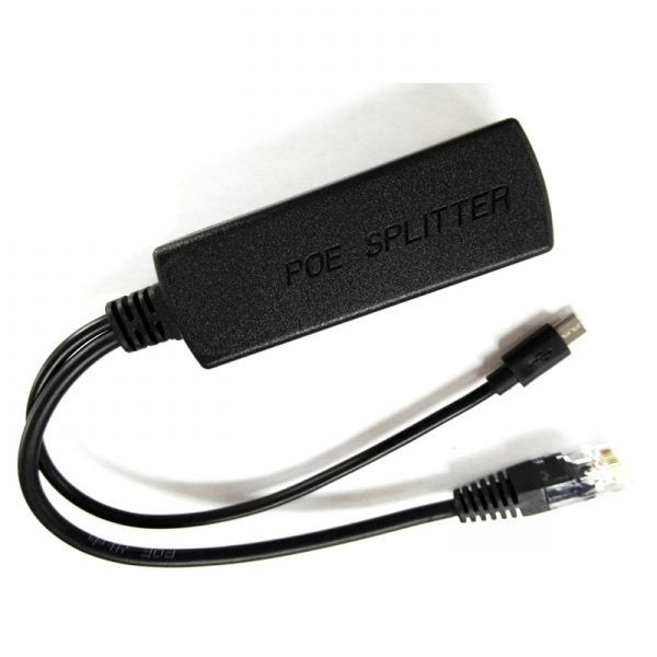 10/100M 5V 2A PoE Splitter with Micro USB port