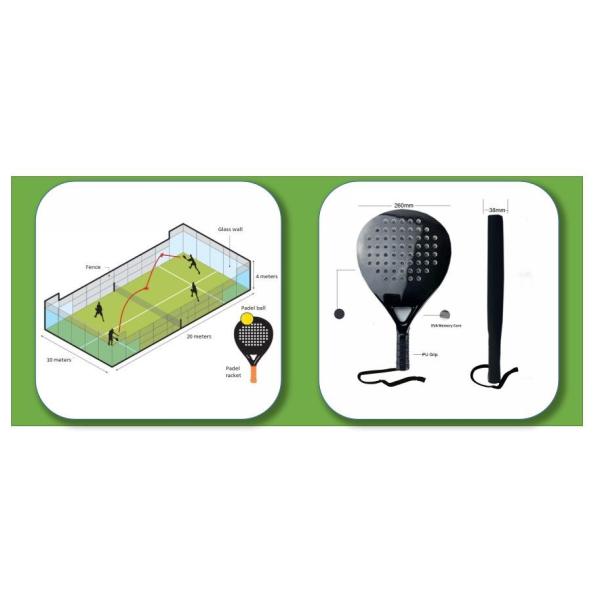 Pala Paddle Board Racket Design Logo Carbon Racket Paddle Tennis