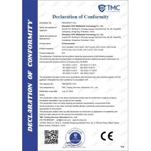 Shenzhen CSXT Multimedia Technology Co., Ltd. Certifications