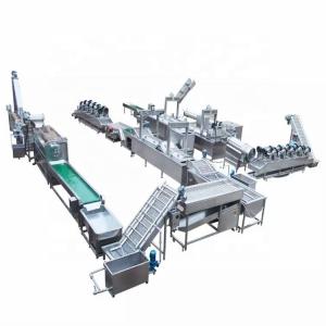  Discount Fully Automatic Industrial Frozen French Fries Production Line Cassava Fresh Finger Potato Chips Making Machine Price Manufactures