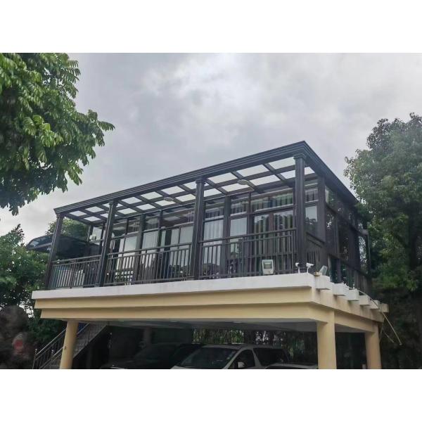 Customized Glass Roof Sunroom Rain Resistance Low Maintenance