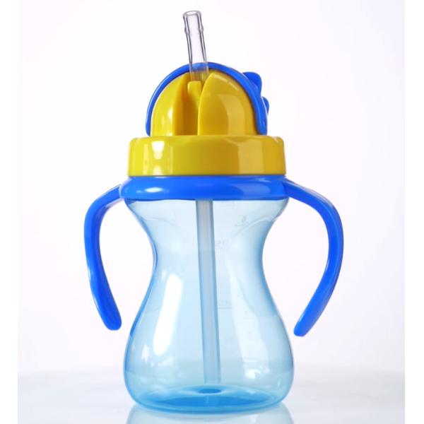 Drop Proof 9oz 290ml Children Baby Weighted Straw Cup