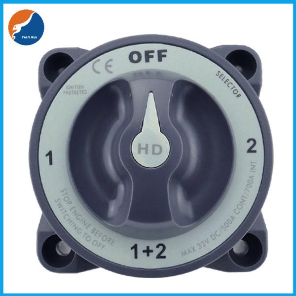 M12 Stud 32V 500A Selector 4 Position Heavy Duty Battery Switch 3003