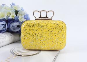  Fashion product ladies mini handbags pu glitter leather clutch bags evening bag Manufactures