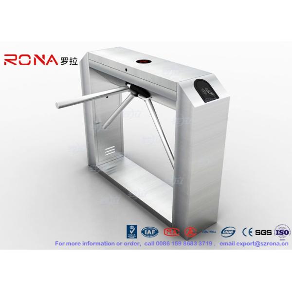 304 Stainless Steel Tripod Turnstile Gate , RFID Flap Barrier Turnstile Attendance