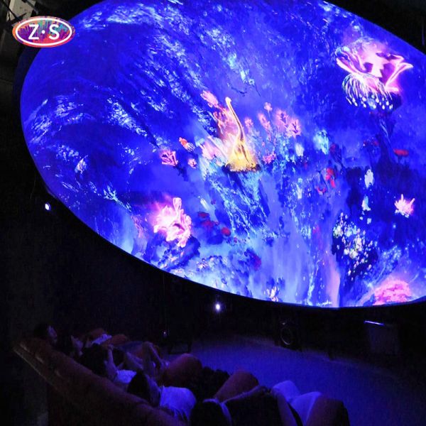 Large Scale Immersive Interactive Dome Projection Display for Exhibitions