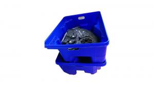  OEM PVC Blister Pack Plastic Blue Crates For Delivering Shipping Storage Manufactures