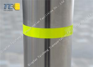  Road Traffic Safety Fixed Post wear Resistant car park bollards 114mm Diameter Manufactures