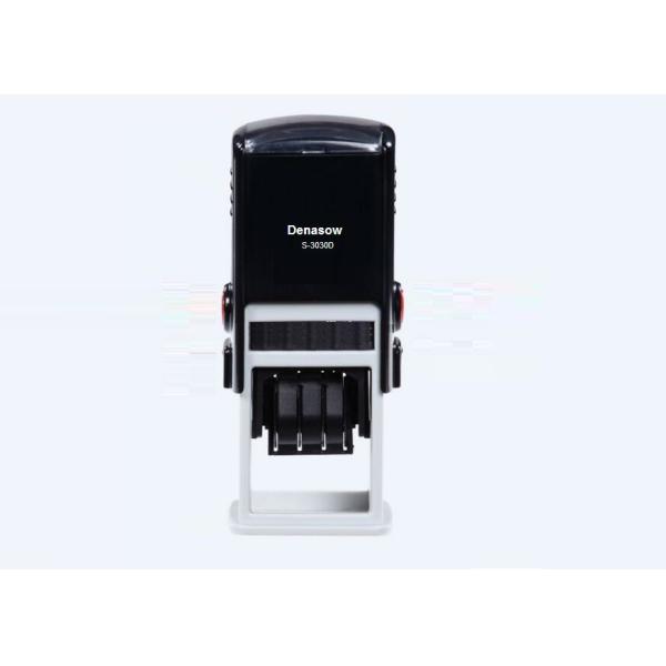 China Denasow 30X30mm self inking rubber square stamp, roller rubber stamp, custom rubber date stamp