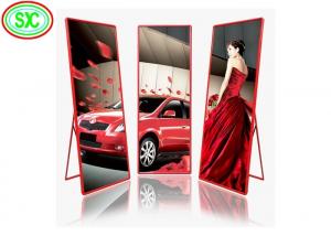 China 1500 Nits Led Poster Panel Display Ultra Thin Light Weight Advertising Screen Stands on sale