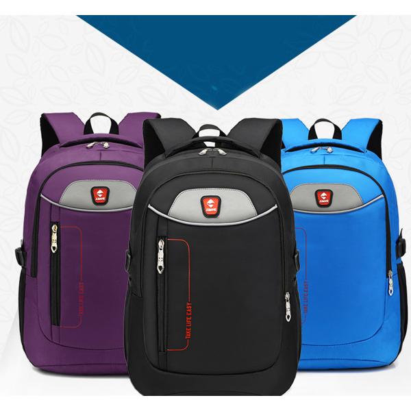 Outdoor waterproof computer bag men and women simple fashion laptop bag travel backpack