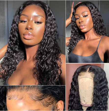 10A Grade Invisible HD Lace Closure 5x5 Deep Wave Lace Frontal Wig