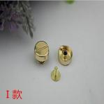 2019 Factory supply wholesale zinc alloy 12 mm gold one word shape pattern metal