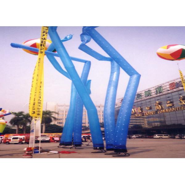 Flame Retardant Inflatable Air Dancing Blow Up Advertising Man With Blower