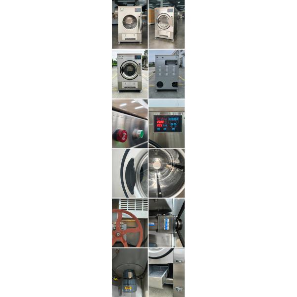 New 25kg Stainless Steel Drum Electric Heating Industrial Dryer Commercial Drying Machine