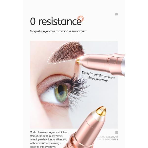 ABS Portable Painless Eyebrow Hair Remover Mini For Lady