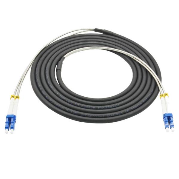 Duplex LC Fiber Optic Patch Cords Outdoor 5G Telecom CPRI Armored Multimode