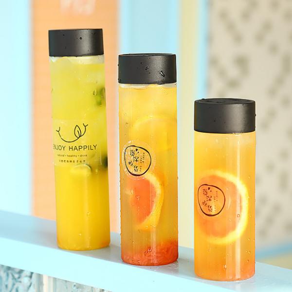 10oz Plastic Juice Smoothies Milk Tea Pet Bottle Food Grade Iced Tea