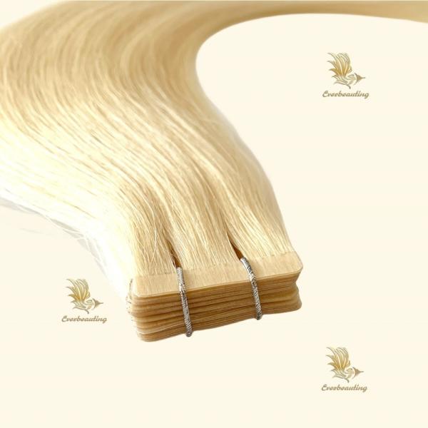 18 Months Life Dyeable Blonde Color Tape in Hair Extensions Directly Supplied