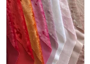  KS Shiny Crushed Spun Polyester Velvet Fabric Warp Knitted Manufactures