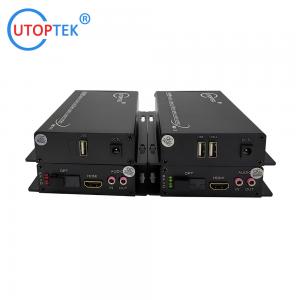  1Channel 1080P HDMI Video+Audio+USB KVM over fiber optical extender Single Fiber 20km video fiber transmitter receiver Manufactures