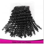 Lace Closure Curly Human Hair Wholesale Free Part 2 Part Virgin Hair Lace