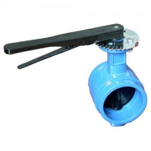  Handle / gear operator Groove End Butterfly Valve Comply with EN593 / BS5155 / MSS SP-67 Manufactures