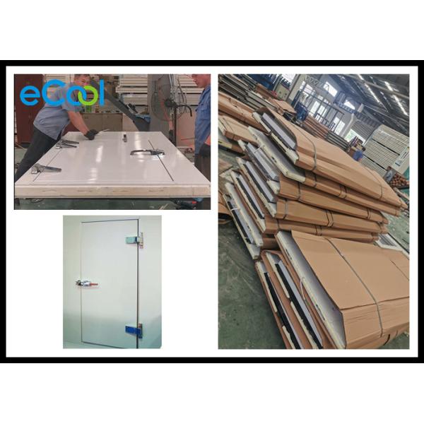 Sandwich Insulated Doors For Cold Rooms / White Cold Storage Doors