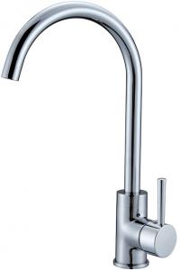  Plished Chrome Single Handle Kitchen Sink Faucet for Hot Cold Water Manufactures