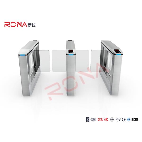 RFID Entrance Palm Print Swing Gate Turnstile With Automatic Coin Card Collector
