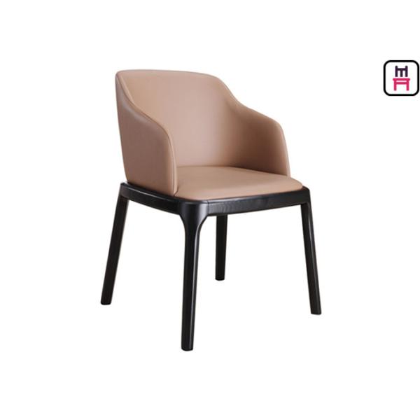 Padded Grace Arm Chair Wood Restaurant Chairs Modern Furniture With Round Safe Corner